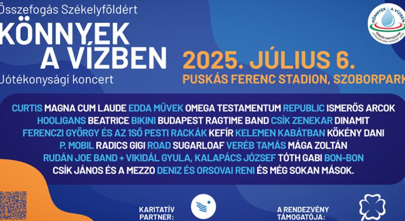 Könnyek a vízben: Curtis és Radics Gigi is színpadra állnak a székelyföldi árvízkárosultakért
