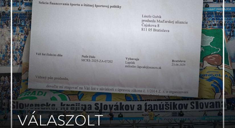 Szlovákiában a “sporttörvény” nem a sportminiszter dolga