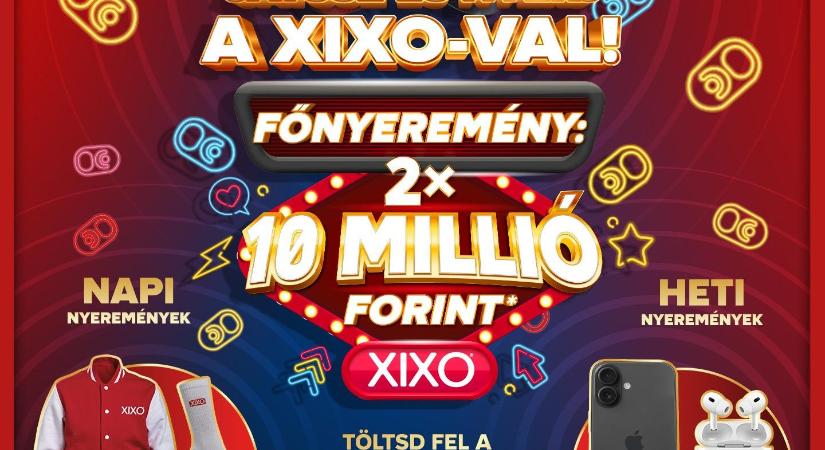 Tízmilliók egy nyitófüllel – elindult a XIXO történetének legnagyobb nyereményjátéka