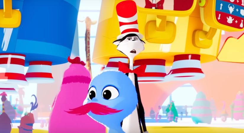 Animációs filmként tér vissza a Kalapos Macska: Az első előzetese alapján alkotói erősen rámentek a Gru-filmek stílusára
