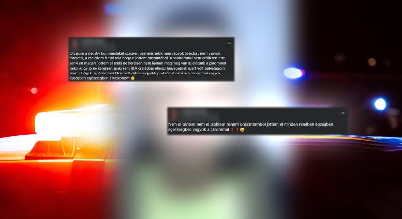 Bonyolódik..., önként távozott párjával az eltűntnek hitt 16 éves lány