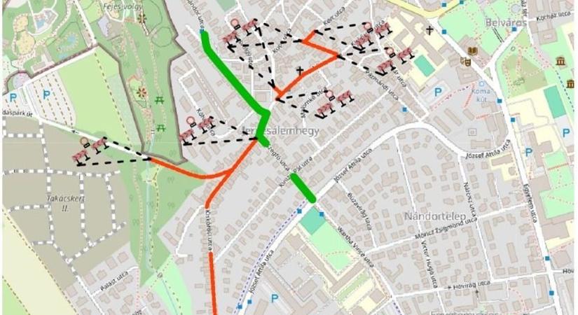 Újabb szakasz kerül ideiglenesen forgalomkorlátozás alá Veszprémben