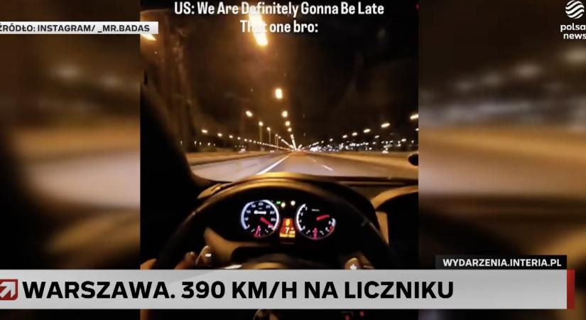 390 kilométer per órával ment a tuningolt BMW-vel a varsói gyorsforgalmin, a rendőrség egy e-mail alapján kapcsolta le