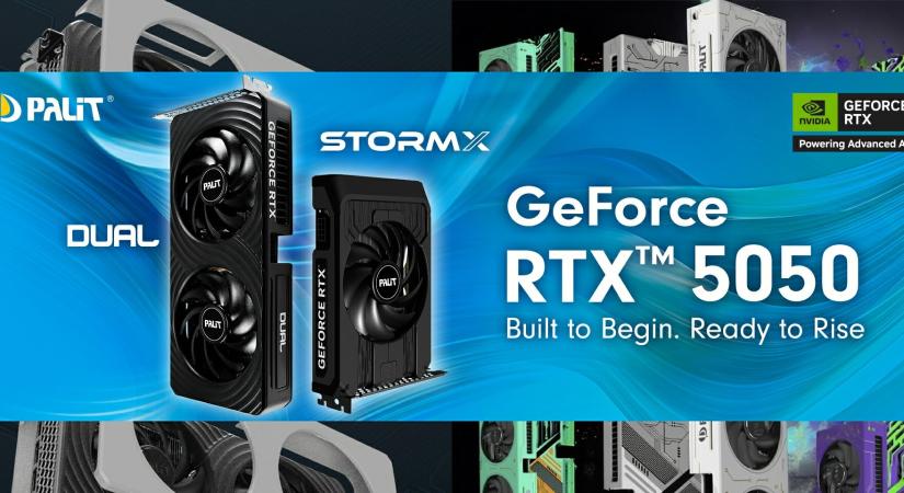 GeForce RTX 5050 VGA-k a Palit értelmezésében