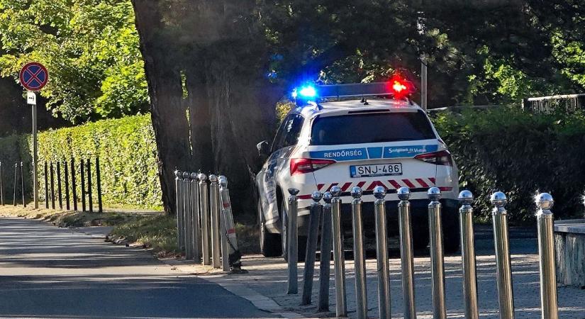 Rendőrök a szombathelyi Tófürdőnél - fotók