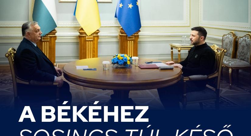 A békéhez soha nincs túl késő