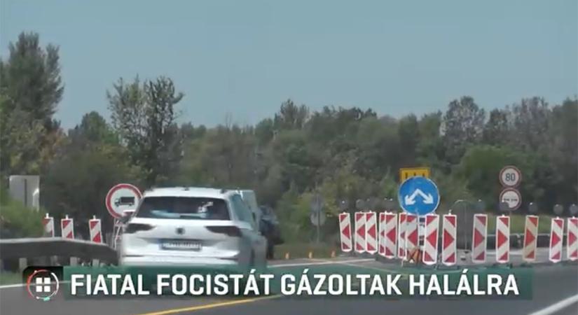 Tragédia az M1-esen: Halálra gázolták egy fiatal focistát