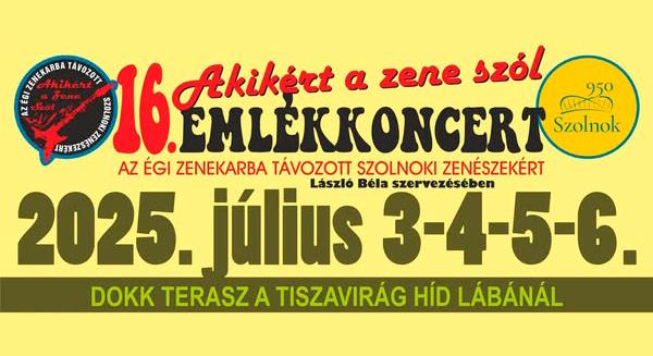 „Akikért a zene szól” – Ingyenes emlékkoncert Szolnokon!