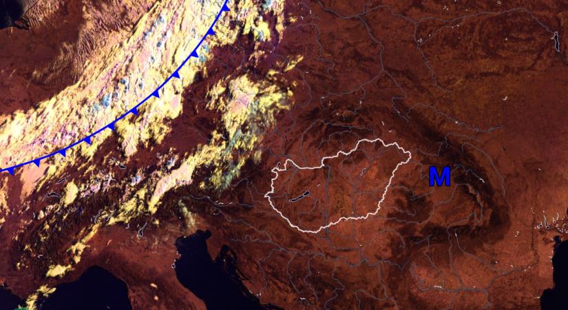 Lesz eső? Széteső hidegfront enyhítheti az űrből is látszódó magyarországi aszályt
