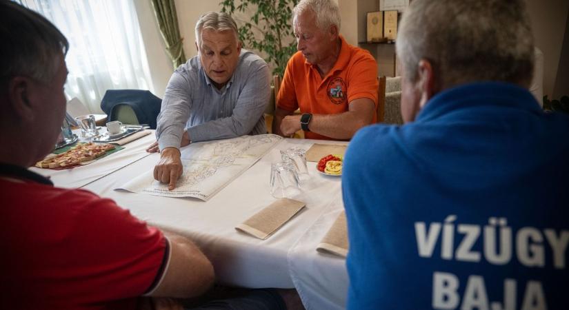 Aszályvédelmi szemlét tartott Orbán Viktor Dunapatajon