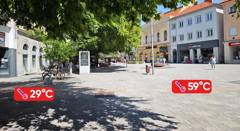Hőségriadó: Elképesztő hőmérsékleteket mértünk a városban