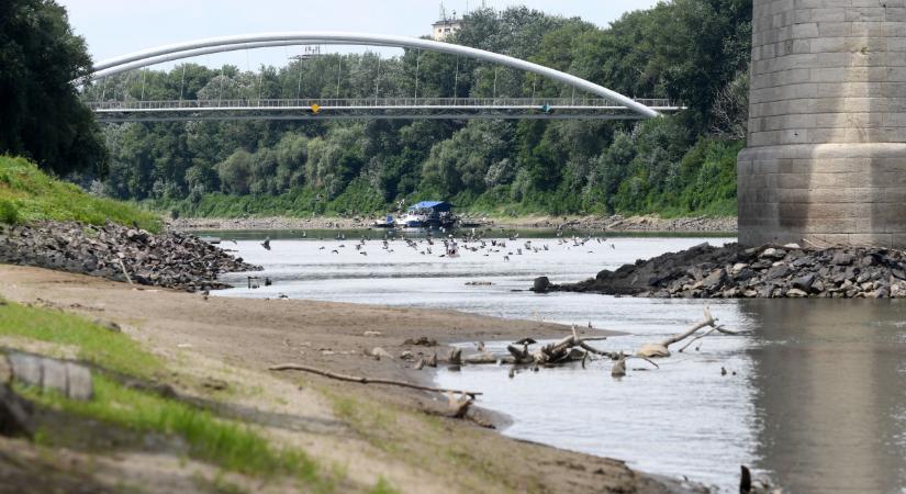 OVF: a Tiszán megdőlt a negatív vízállási rekord, a Balatonon is csak az eső segítene