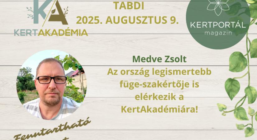 Esemény: Találkozzunk Tabdiban a Kertakadémia 2025 konferencián és szakmai napon