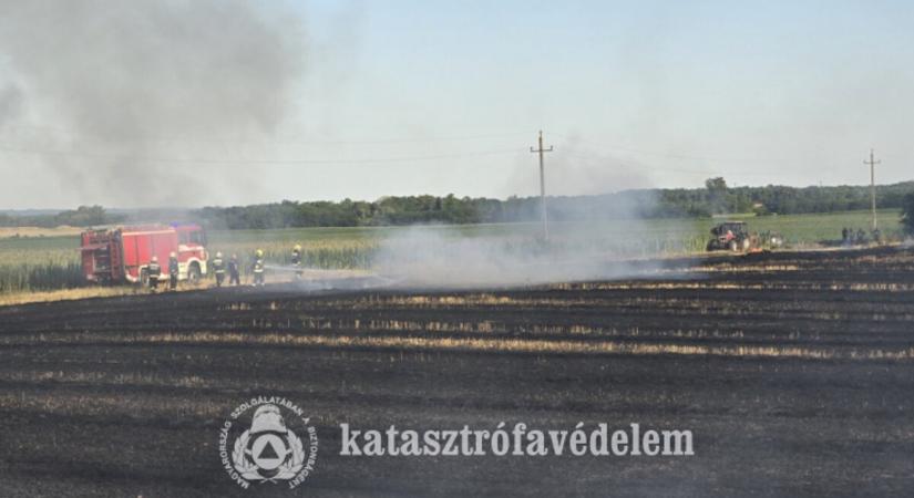 Bálázógép okozott tüzet Zalakomárban