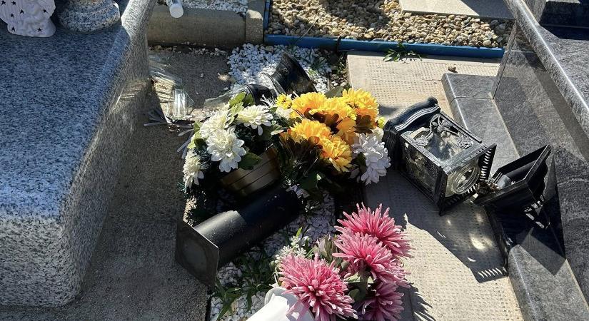 Kamera buktatta le a „tetteset” a polgári temetőben