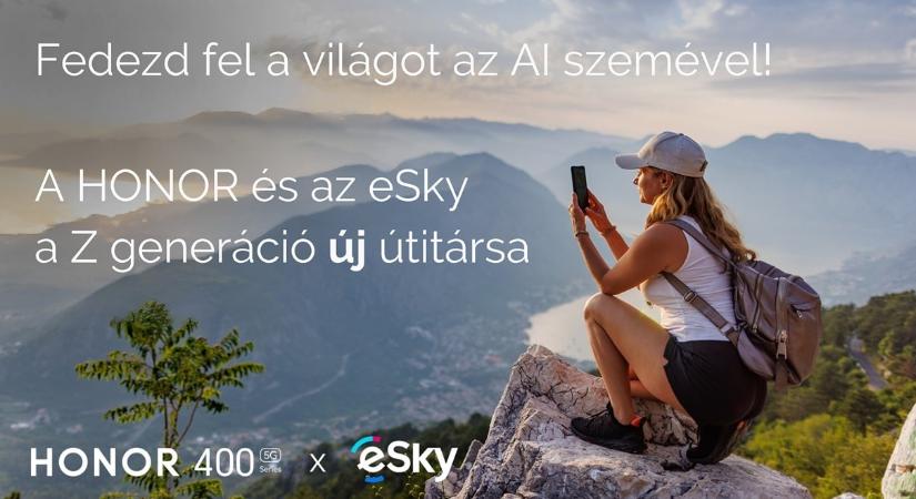 Fedezd fel a világot az AI szemével – a HONOR és az eSky együtt inspirálják a Z generációt