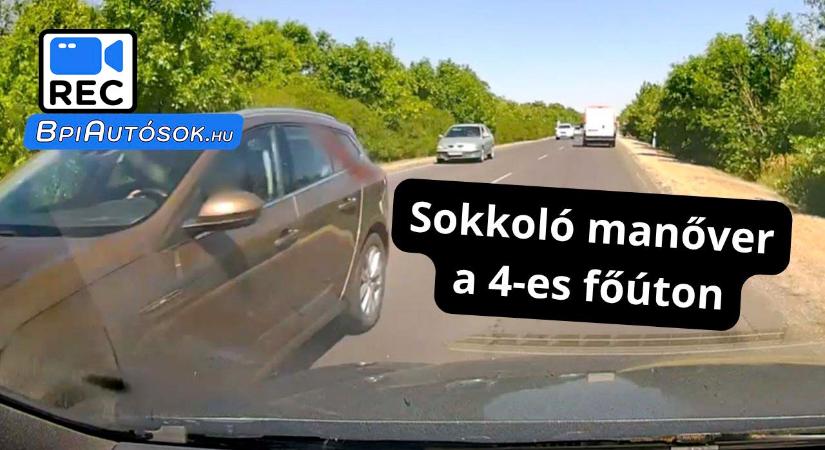 Sokkoló manőver a 4-es főúton – Abony és Szolnok között játszott mindenki életével