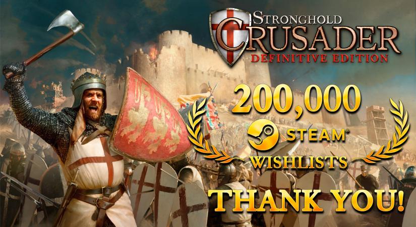 Még nagyobbra nőhet a Stronghold Crusader: Definitive Edition, mint az eredeti játék