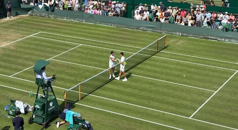 Fucsovicsnak szurkol Wimbledonban az ámulatba ejtően szép kaposvári olimpikon