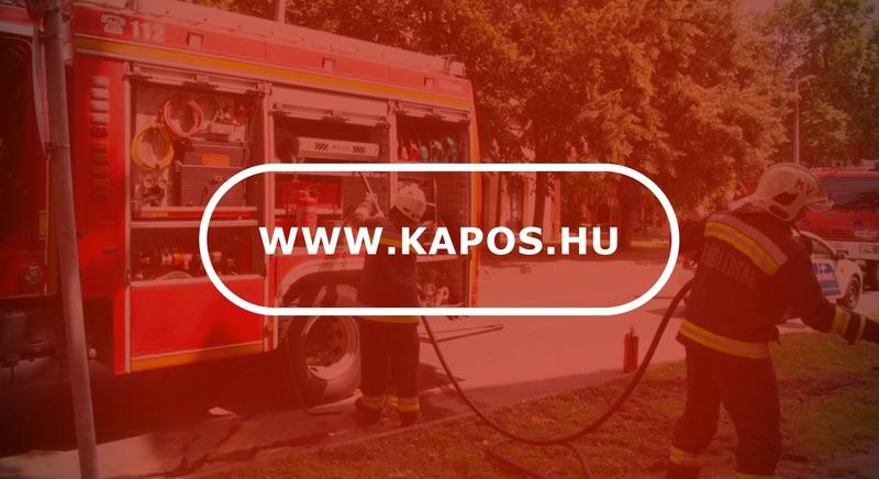 Kigyulladt egy kamion Kaposváron