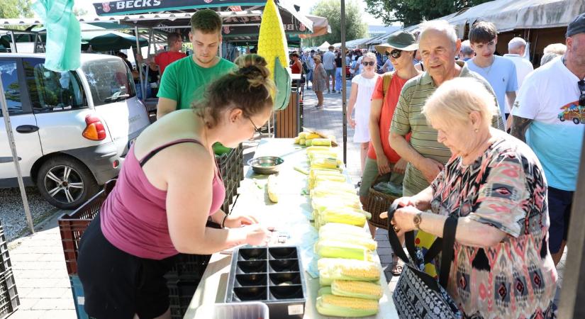 Aranyáron adják a kajszit Balaton egyik legnépszerűbb piacán – minden van, de a legtöbben csak nézelődnek