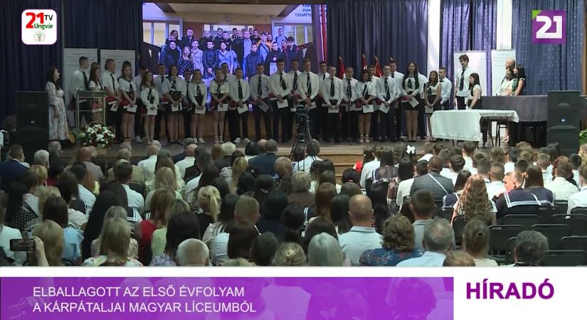 Elballagott az első évfolyam a Kárpátaljai Magyar Líceumból (videó)