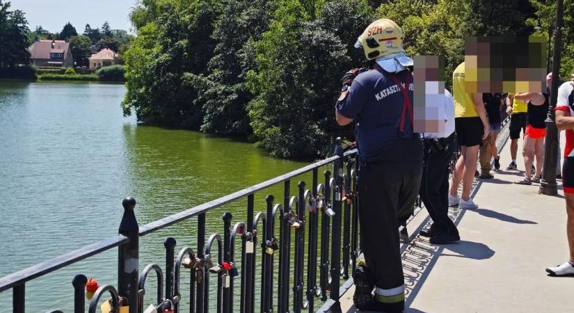 Elmerült egy férfi a Vasi Vasember versenyén, búvárok keresik a tóban