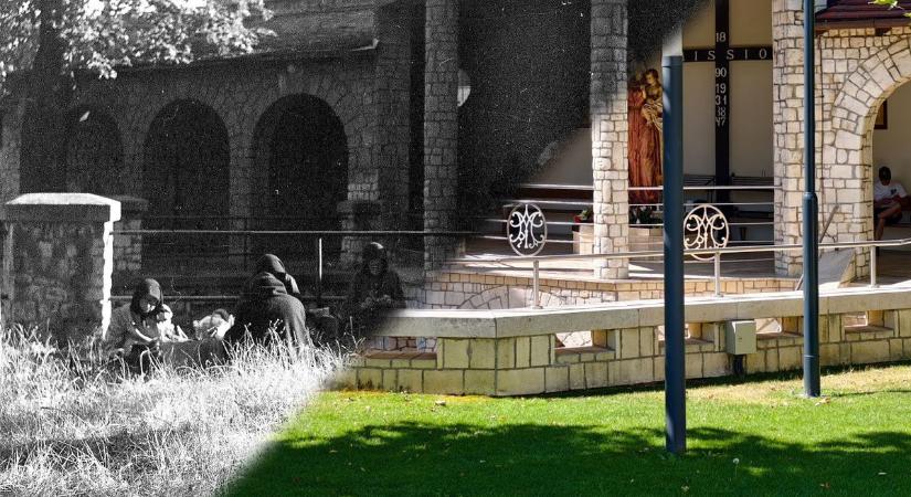 60-as évekbeli képeken a bodajki kegyhely