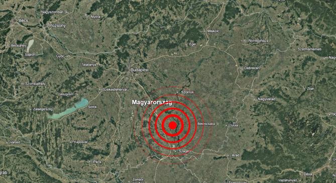 Földrengés rázta meg Csongrád térségét