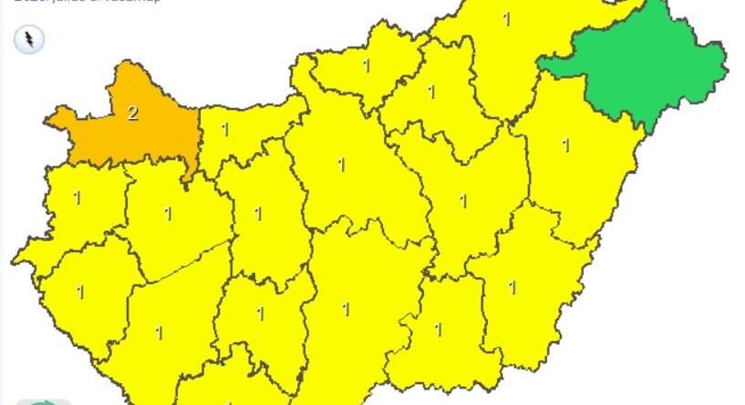 Nagyjából bárhol jöhet ma egy zivatar az országban, néhol felhőszakadás is