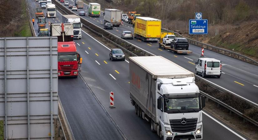 Baleset történt az M1-es autópályán