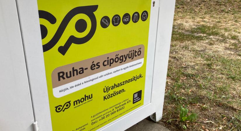 Ruhagyűjtő konténereket helyezett ki a MOHU Nagyatádon