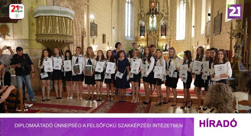 Diplomaátadó ünnepség a felsőfokú szakképzési intézetben (videó)