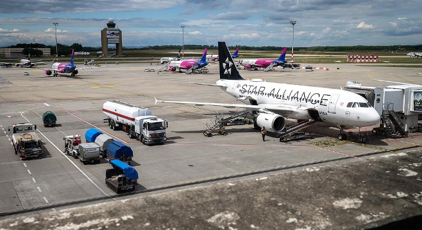 Konténereket hajigált a szél, lezárták a Ferihegyi repülőteret is a vihar miatt