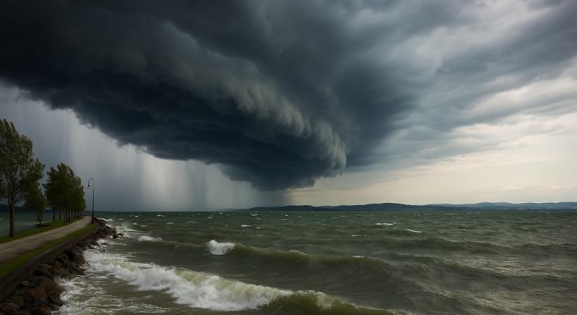 Brutális videó: mindent vitt a vihar Balatonfüreden