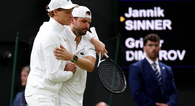 Dráma Wimbledonban: Dimitrov kétszettes előnyről adta fel a világelső elleni mérkőzést