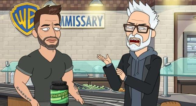 A Rick és Morty új részében James Gunn és Zack Snyder a Warner Bros. menzáján futnak össze