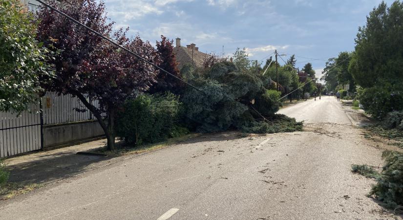 Helyzetjelentés a tegnapi viharról
