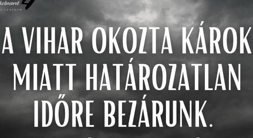 A vihar megtépázta a népszerű helyet, be kellett zárniuk határozatlan időre