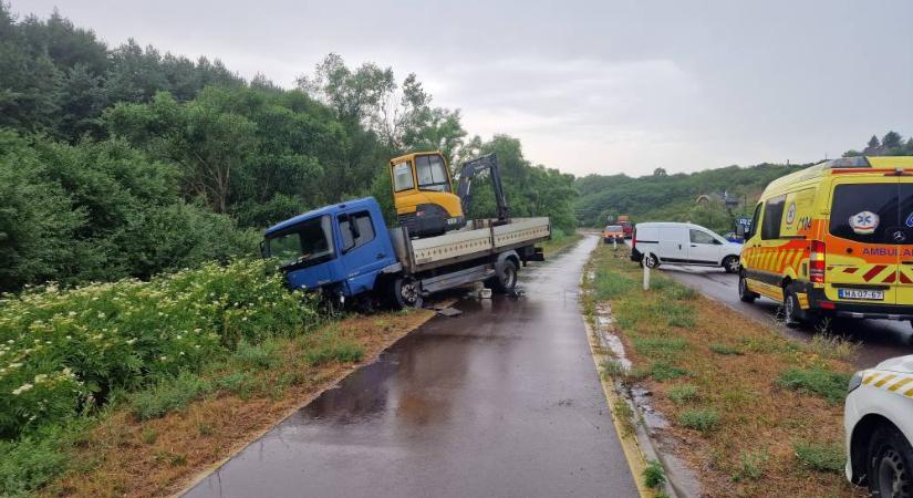 Baleset és helyszínelés Egerszalók felé
