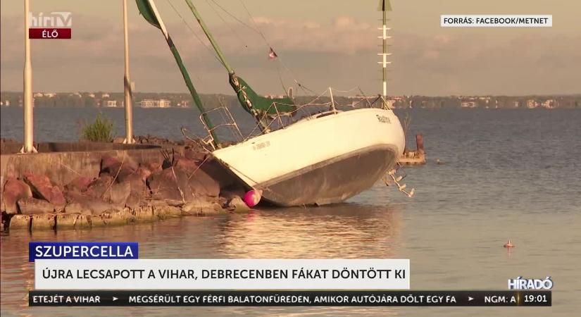 Újra lecsapott a vihar az ország keleti részére  videó