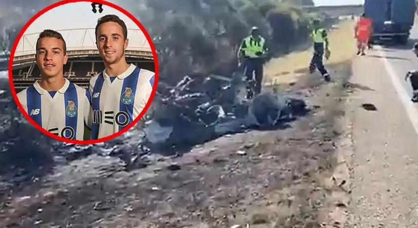 Az egész világ Diogo Jotát és testvérét gyászolja, videón az egész terjedelmében égő busz