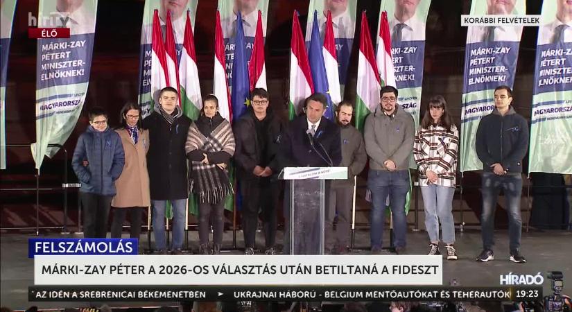 Betiltaná a 2026-os választás után a Fideszt a baloldal bukott korábbi miniszterelnök-jelöltje  videó