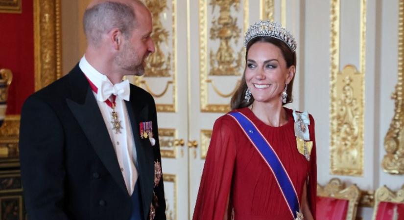 2023 óta először viselt tiarát Katalin hercegné