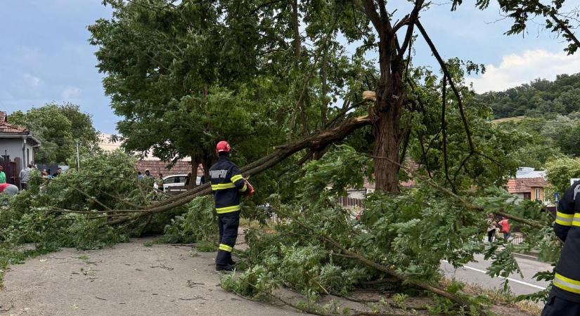 Az ország közel felében pusztított a vihar: épületkárok, kidőlt fák, megrongálódott járművek