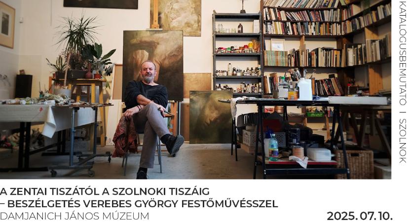 Katalógusbemutató és beszélgetés Verebes György festőművésszel