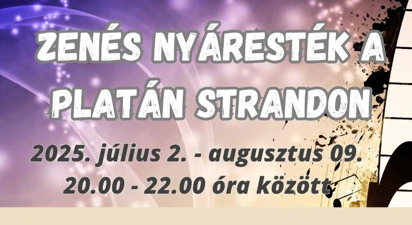 Zenés nyáresték 2025 Balatonboglár