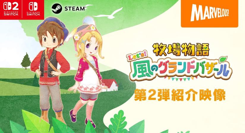 Ötpercnyi gameplay felvételt kapott a Story of Seasons: Grand Bazaar