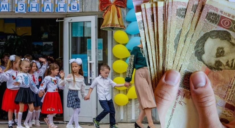 Az ukrajnai elsősök szülei pénzt kapnak a gyerekek iskolakezdésének előkészítésére