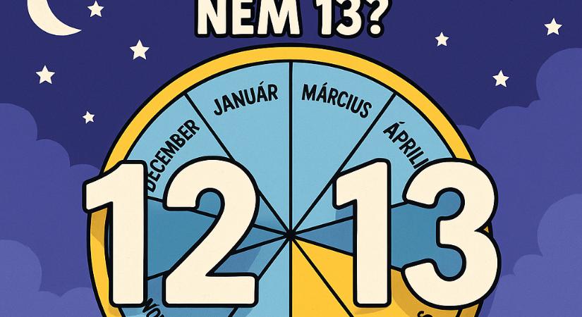 Miért van 12 hónap egy évben, és miért nem 13?